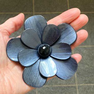 Large and luminous flower brooch by Giorgio Armani